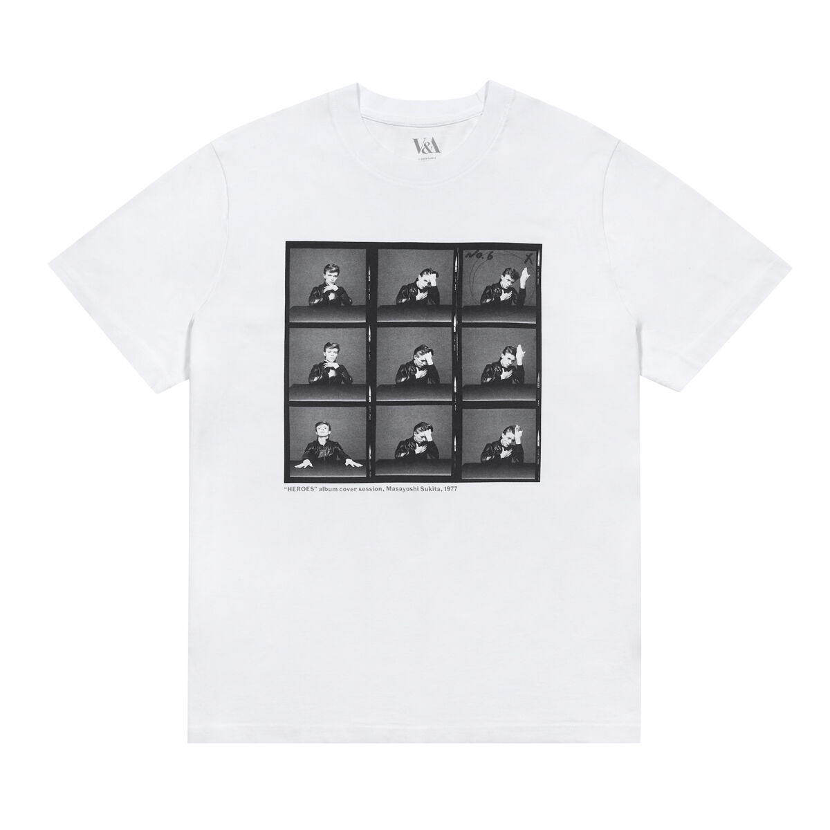 David Bowie “HEROES” photoshoot t-shirt | Clothing | V&A Shop